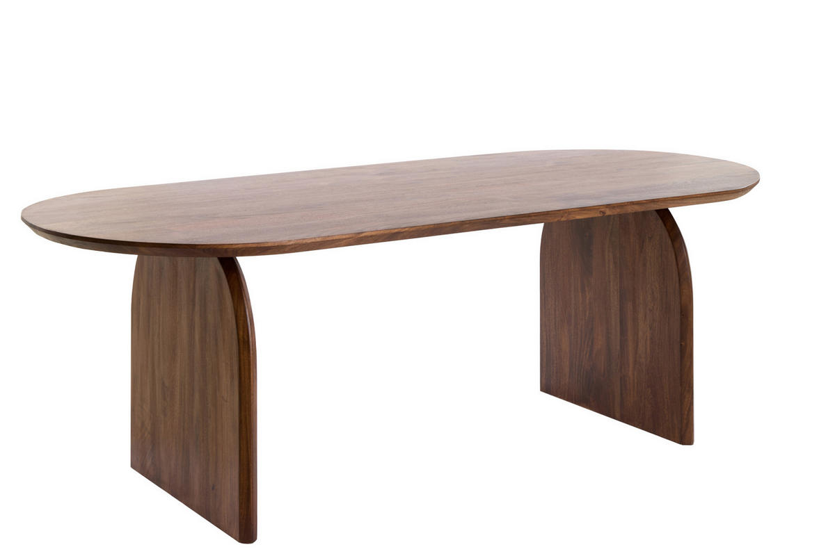 ESSTISCH Indore Braun 220/100/75 cm - Braun, Holz (220/100/75cm) - Light & Living