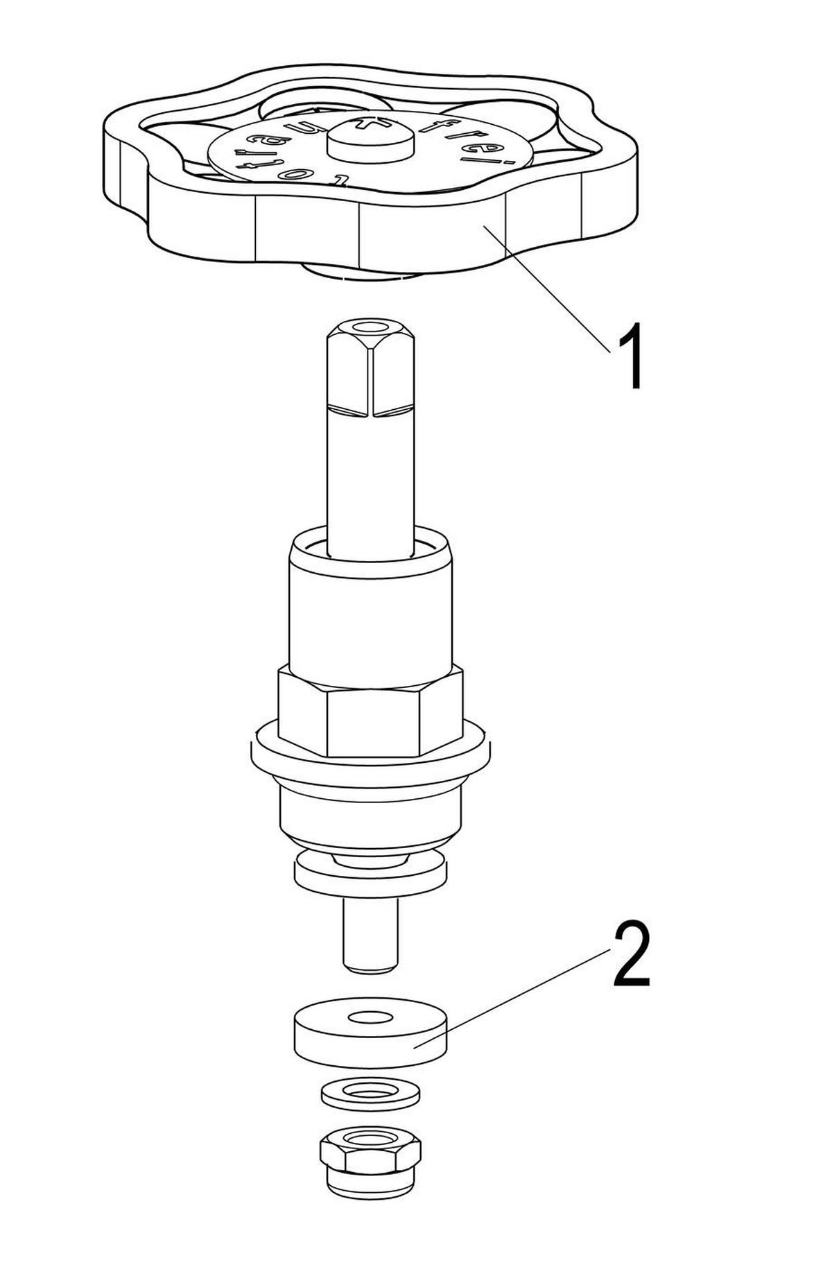 FETTKAMMER-OT,DURCHG./SCHRAEG. STEIG.SP.,DN10,3/8",MESSING,EPDM - Schwarz, Metall (10/18/30cm) - Schlösser Armaturen