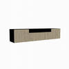 TV-SCHRANK CORA - Schwarz/Eiche Artisan, Holzwerkstoff (200/40/41cm) - Meblini