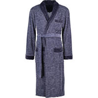 BADEMANTEL HERREN SCHALKRAGEN ALBERTO BLUE - 0001 - Blau, Textil (Snull) - Vossen