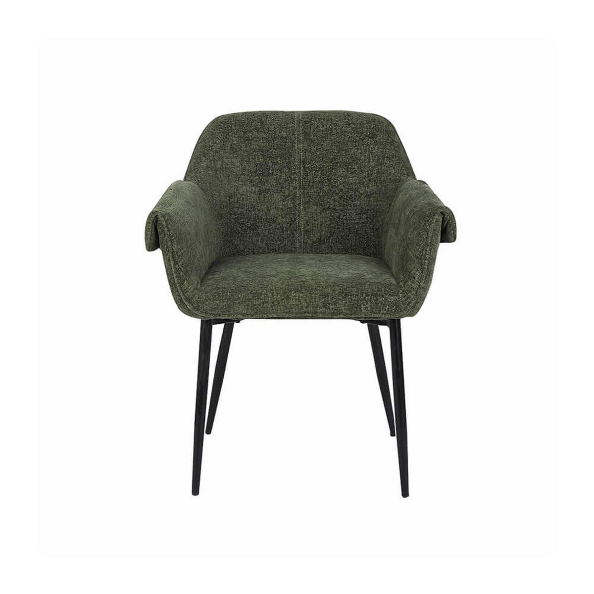 ESSZIMMERSTUHL chenille CHENO - 4er Set Grün - Grün, Kunststoff (71/74.5/63cm) - Home Deluxe