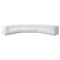 WOHNLANDSCHAFT modulares Sofa Lazro-U1 - 373x373x70 cm Weiß - Weiß, Holzwerkstoff/Textil (373/70/373cm) - ALTDECOR