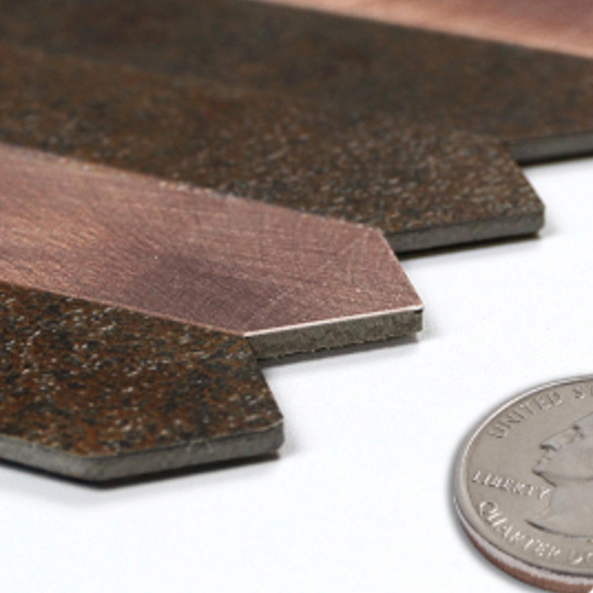 FLIESENAUFKLEBER 1 Stück 30,5 x 30,5 cm Selbstklebende Fliesen - Moro Rame - Roségold/Braun, Kunststoff (30.5/0.4/30.5cm) - Mazovia