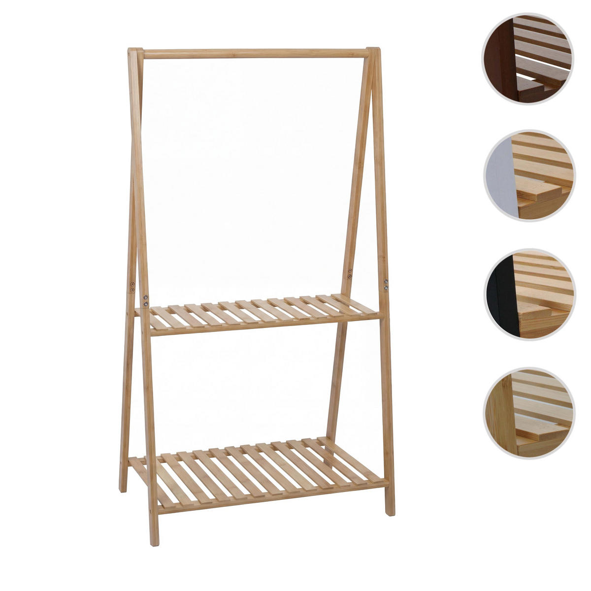 PFLANZENREGAL Beige - Beige, Holz (70/130/44cm) - MCW