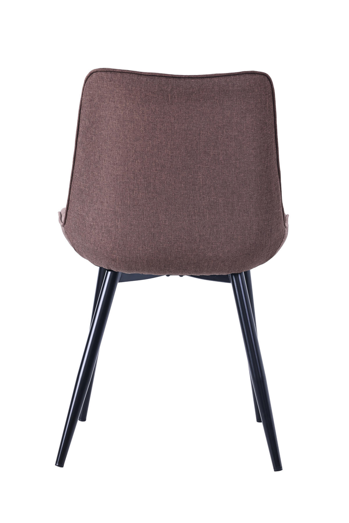 STUHL-SET 2 Stück aus Stoff in Modernem Stil-YZ2 - Braun, Textil (53/88/62.5cm) - HOMAVO