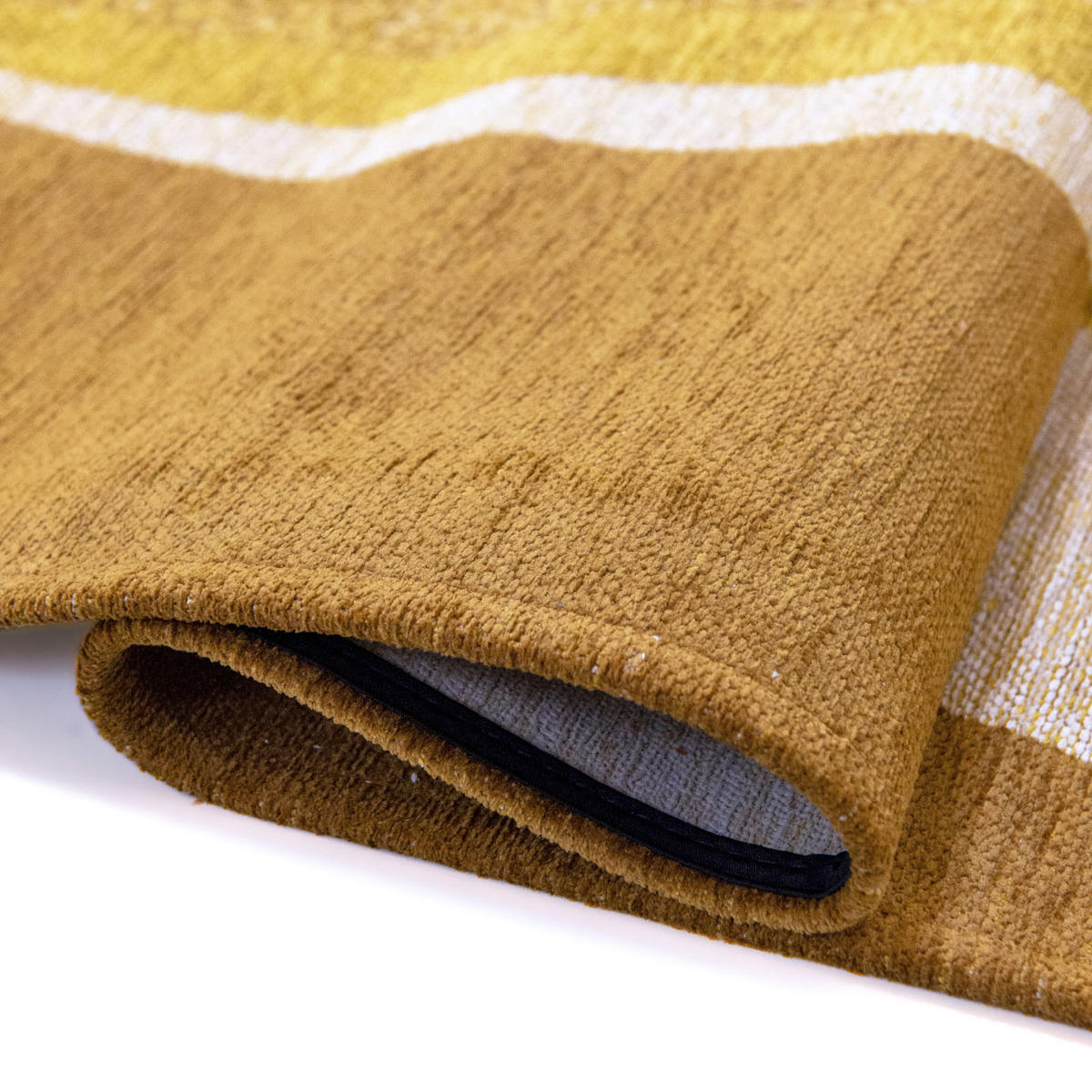 TEPPICH Poum Poum Curry 140/200 cm - Gelb, Textil (140/200cm) - Lola&Moi