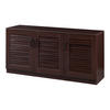 SCHUHSCHRANK Løten - Wengefarben, Holzwerkstoff (125/62/36cm) - [en.casa]