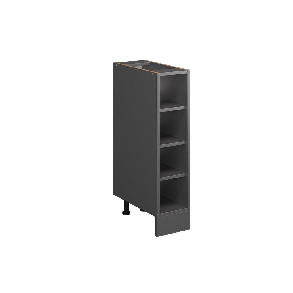 KÜCHENREGAL R-Line Anthrazit 20 cm ohne AP - Anthrazit, Holzwerkstoff (20/81.6/44cm) - Vicco