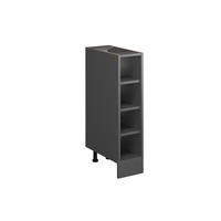 KÜCHENREGAL R-Line Anthrazit 20 cm ohne AP - Anthrazit, Holzwerkstoff (20/81.6/44cm) - Vicco
