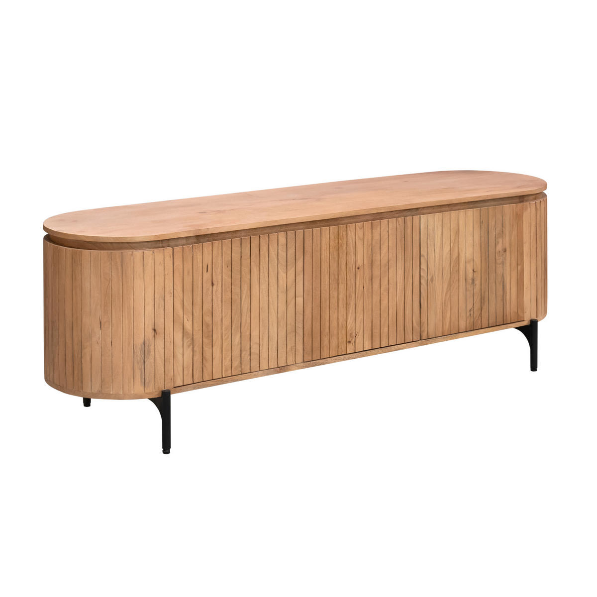 TV-MÖBEL Lana Braun 45/165/55 cm - Braun, Holz (165/55/45cm) - Starfurn