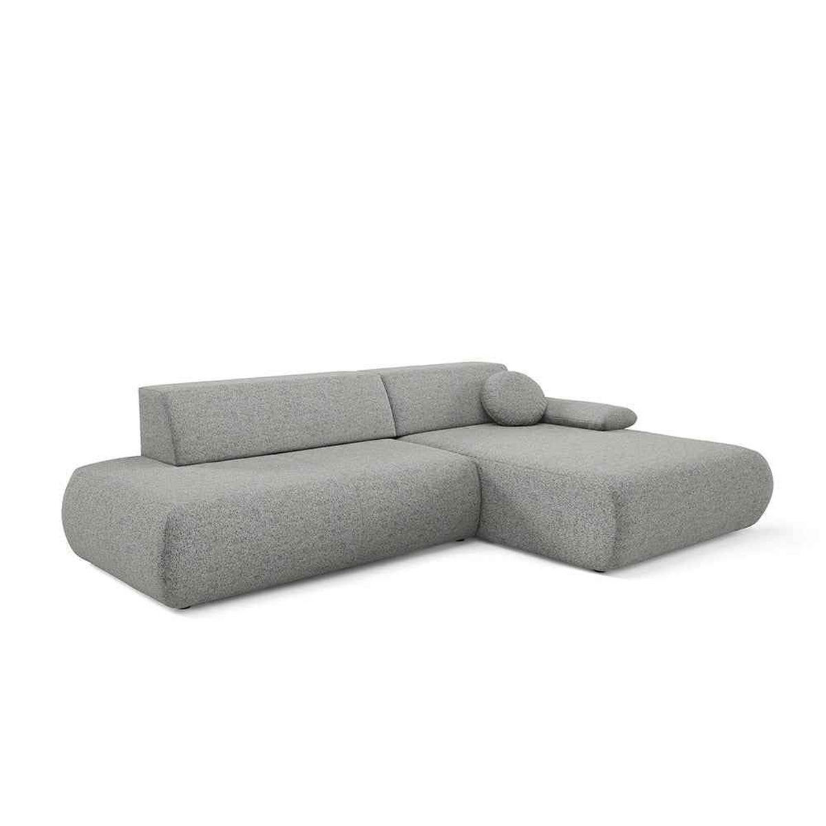 ECKSOFA Puentro Grau - Grau, Textil (286/73/173.5cm) - Pillovely
