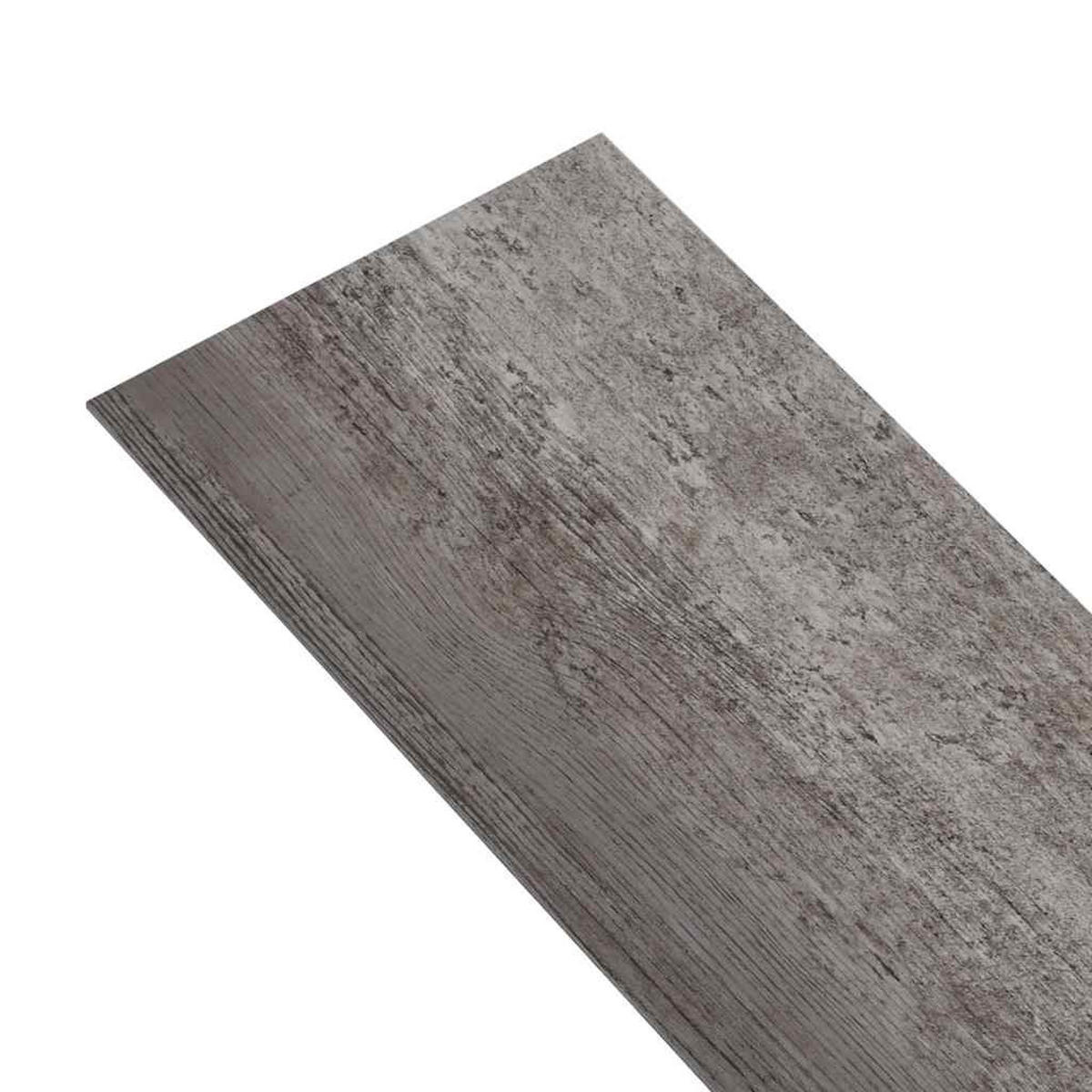VINYLBODEN PVC-Dielen selbstklebend 2mm Stärke Gestreifte Holzoptik 5,02m² - Zwetschgeholzfarben, Holzwerkstoff (91.5/15.2/0.2cm) - DELUKE