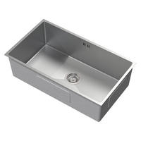 SPÜLBECKEN Edelstahl 70/40cm - Silberfarben, Metall (40/20/70cm) - ML-DESIGN