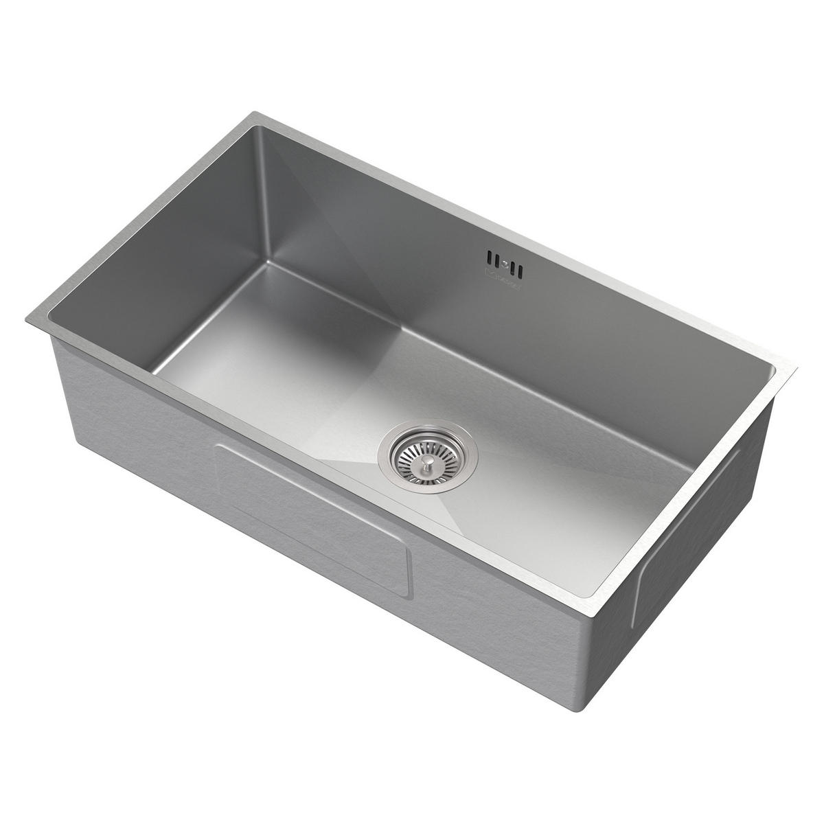 SPÜLBECKEN Edelstahl 70/40cm - Silberfarben, Metall (40/20/70cm) - ML-DESIGN