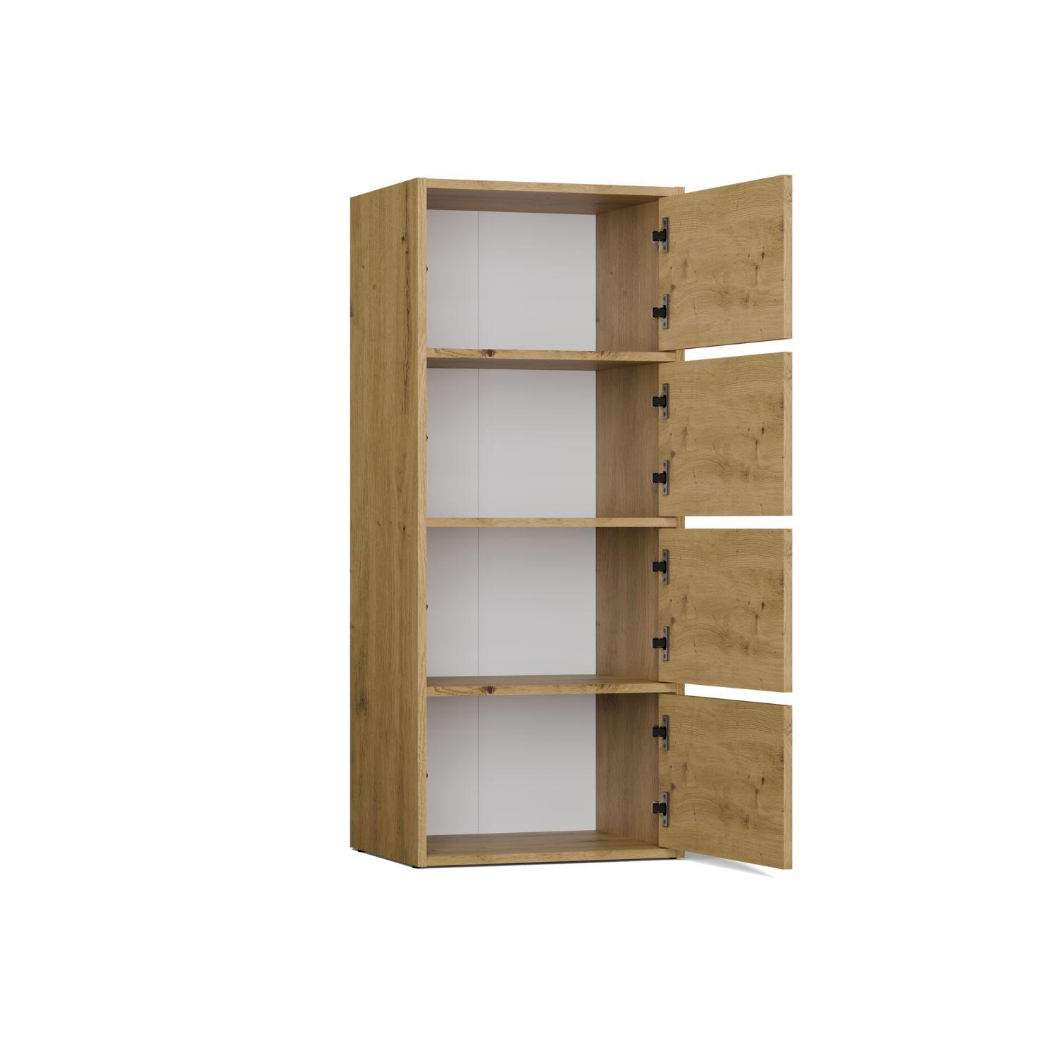 KOMMODE Kate - Eichefarben, Holzwerkstoff (50/119/40cm) - kommodly