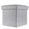 SITZBOX mit Stauraum 30/30/30 cm (Grau) - Grau, Textil (38/38/38cm) - Intirilife
