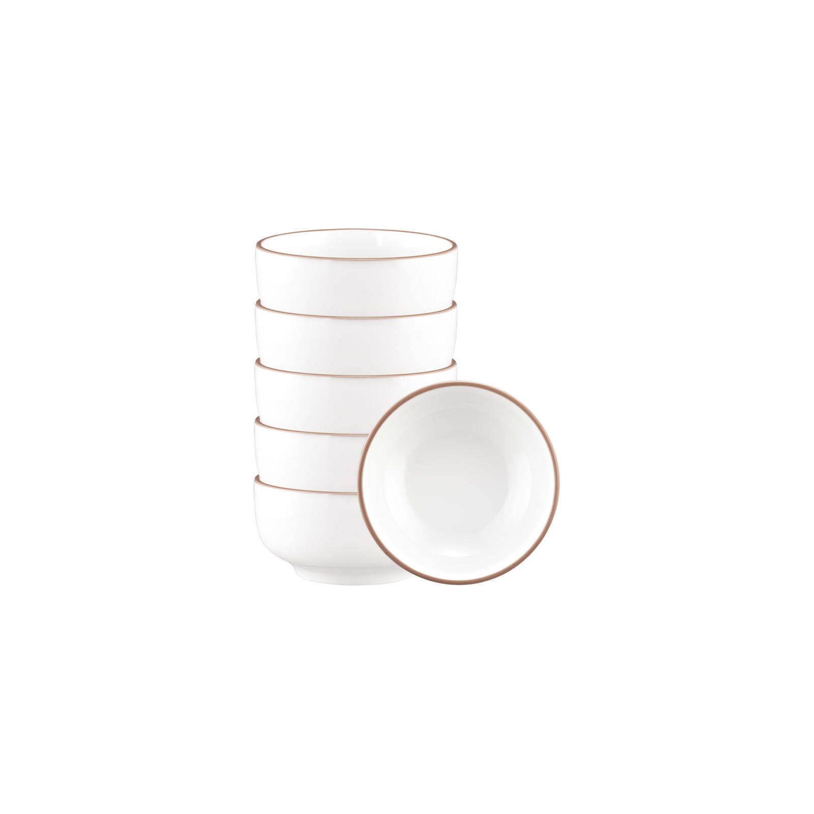 DIPSCHALEN Sento Home Pure Lines Cocoa Brown ø 8,6 cm 6er Set - Hellbraun, Keramik (8.6cm) - Seltmann Weiden