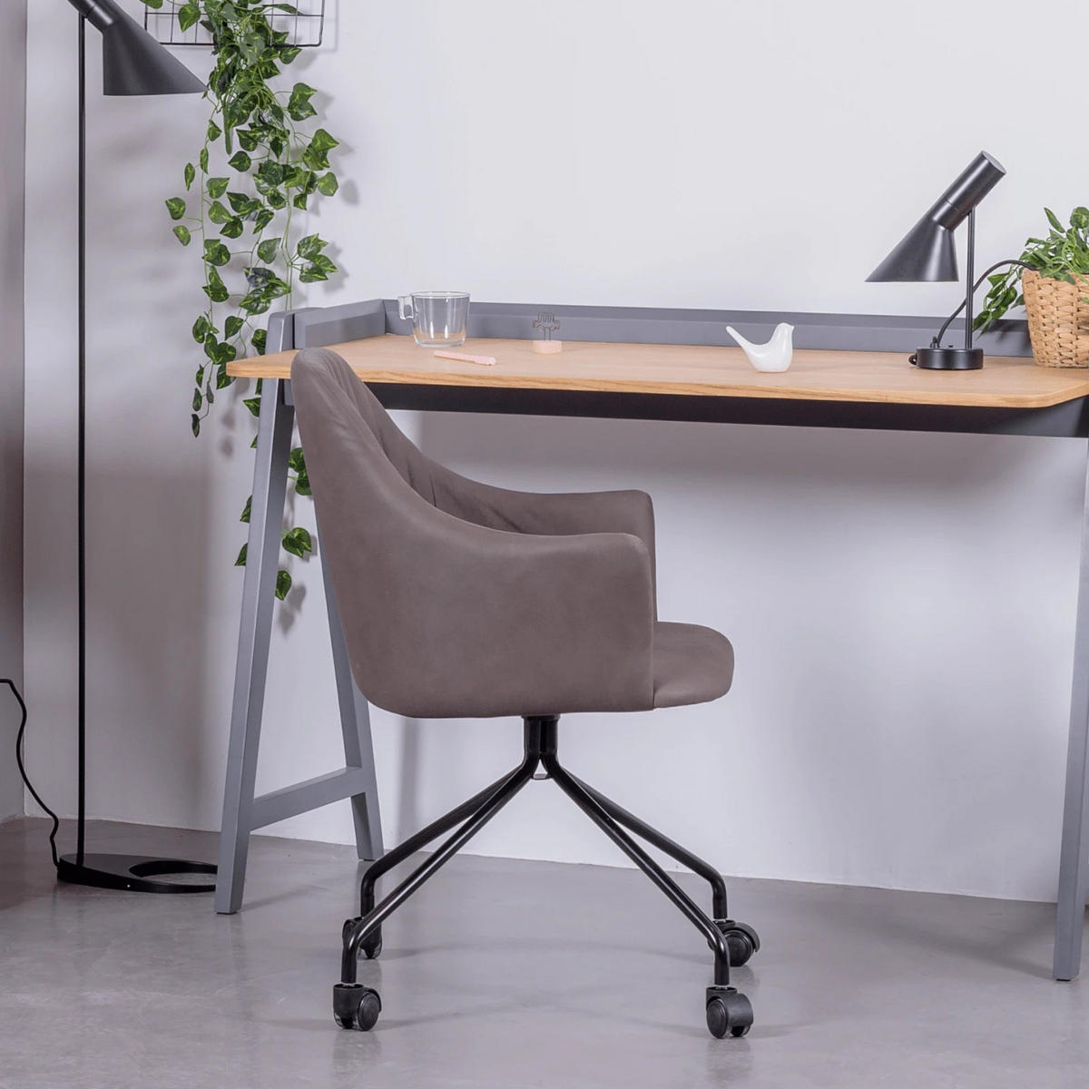 BÜROSTUHL Textil Braun - Braun, Textil (58/82/55cm) - Nest Dream