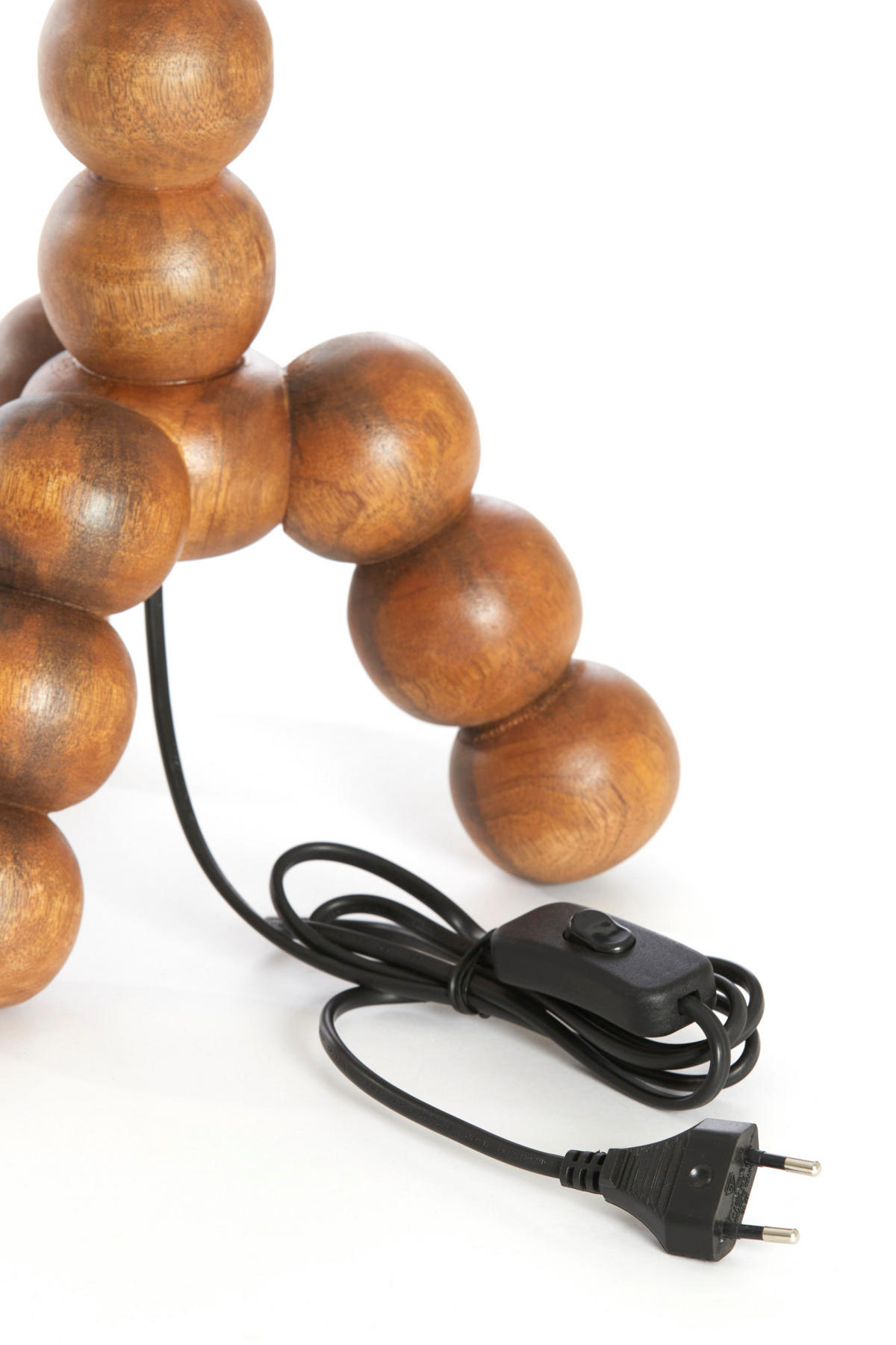 LAMPENFUSS Veglio Braun Ø20/50 cm - Braun, Holz (20/20/50cm) - Light & Living