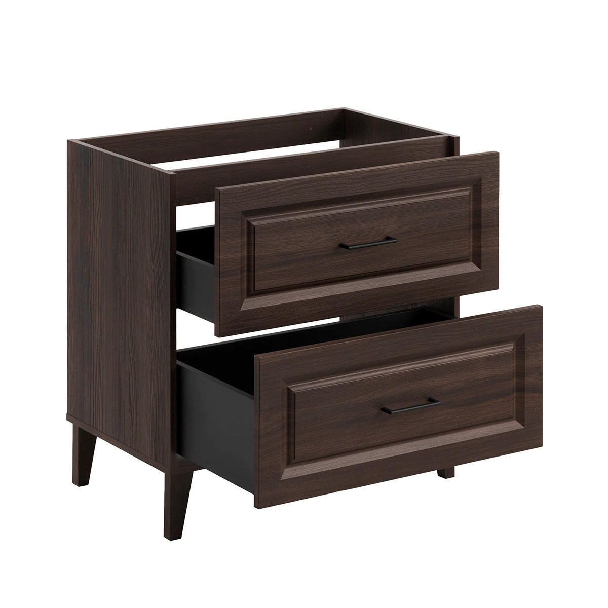 SKRINKA POD UMÝVADLO 80cm Moka Drevo - hnedá, kompozitné drevo (80/82/46cm) - Petits-meubles