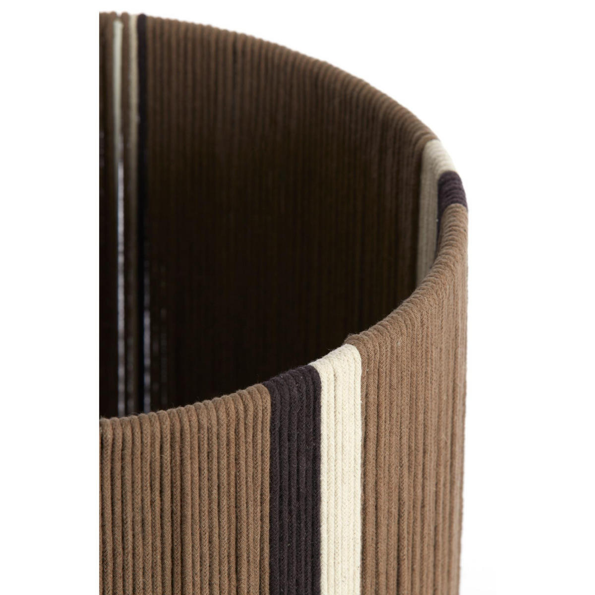 LAMPENSCHIRM Medan Braun 30/30/40 cm - Braun, Textil (30/30/40cm) - Light & Living