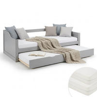 AUSZIEHBETT mit Matratze 90/200 cm Grau - Grau, Holz (90/200cm) - Homestyle4u