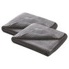 SCHMUSEDECKE 2er Set Strick grau 70/100 cm - Grau, Textil (70/100cm) - wometo