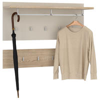 WANDGARDEROBE BILBAO - Kaschmir/Sonoma Eiche, Holzwerkstoff (90/60/30cm) - IDIMEX