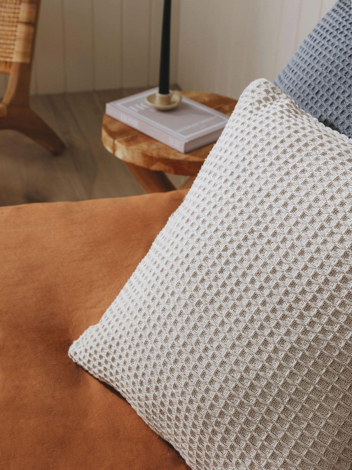 KISSENBEZUG Amalia Ivory 45x45 cm - Creme, Textil (45/45cm) - benuta Pure