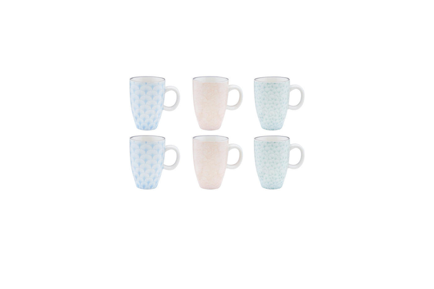 TASSEN Pattern 90ml - 6er-Set - Pastel - Pink, Keramik (0.09L) - Björn