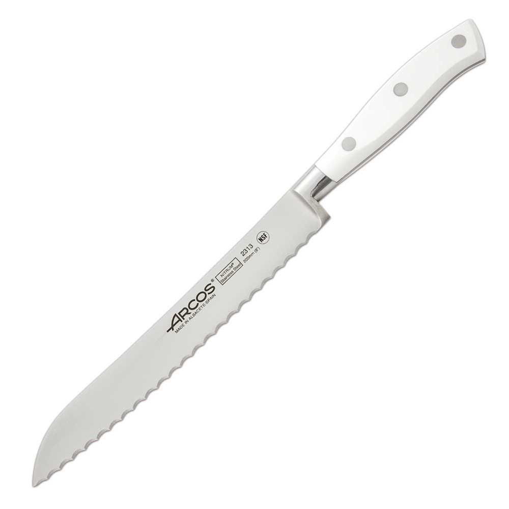 BROTMESSER Weiß 32.3/2.5/32.3 cm 231324 - Weiß, Metall (32.3cm) - Arcos