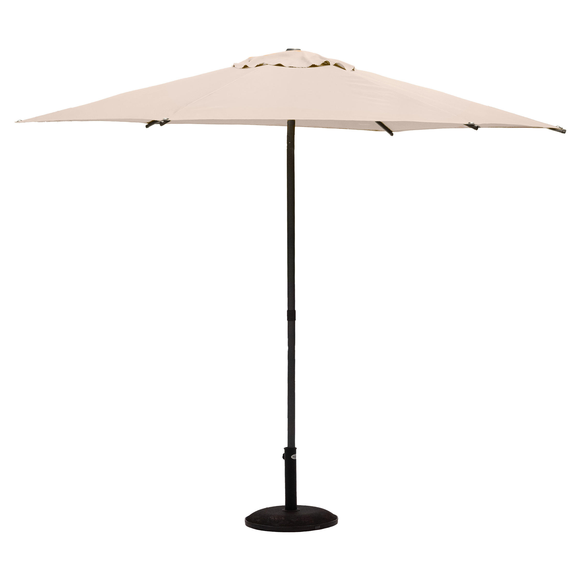 GARTENSCHIRM Soya Ø 270 cm - Beige, Metall (270/270cm)