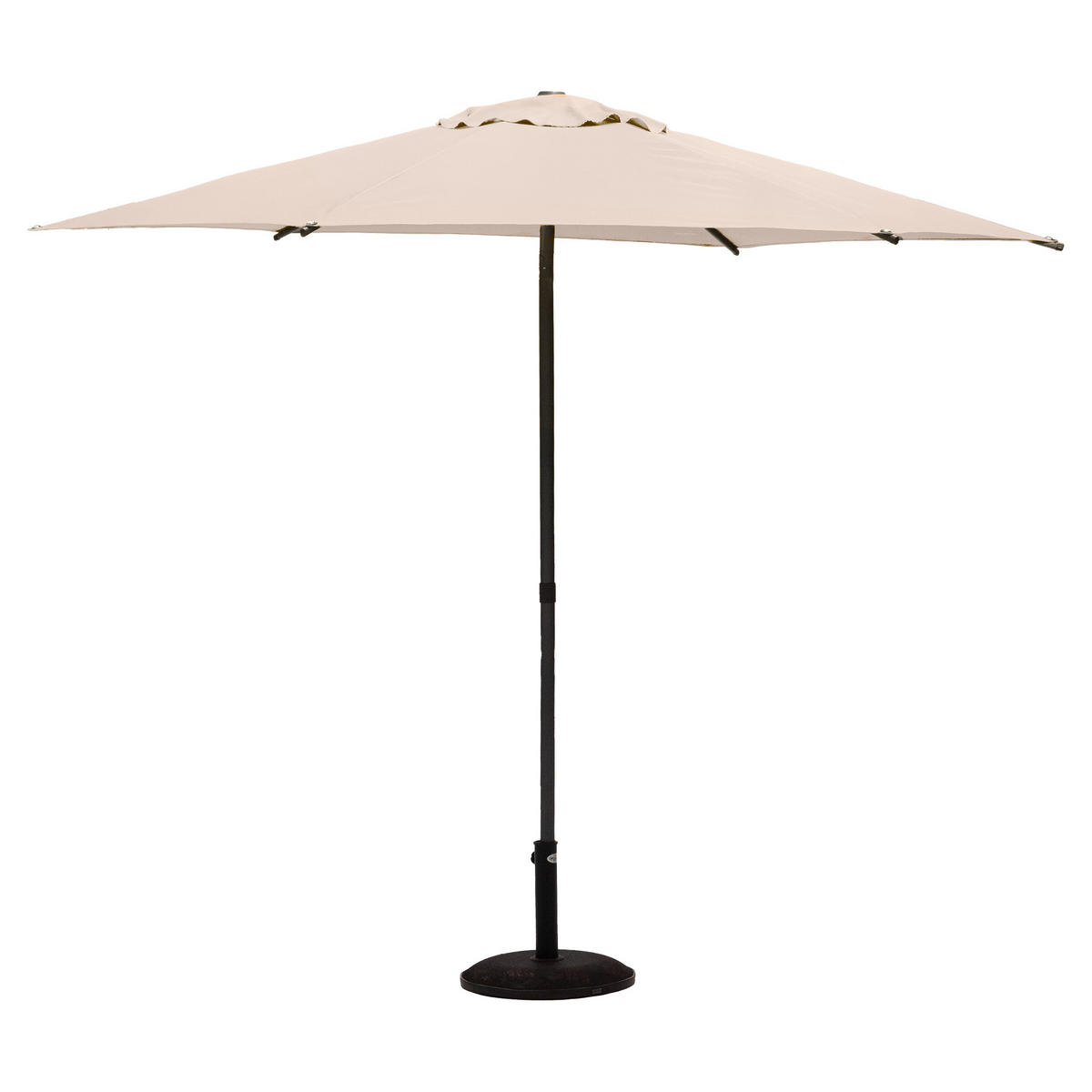 GARTENSCHIRM Soya Ø 270 cm - Beige, Metall (270/270cm)
