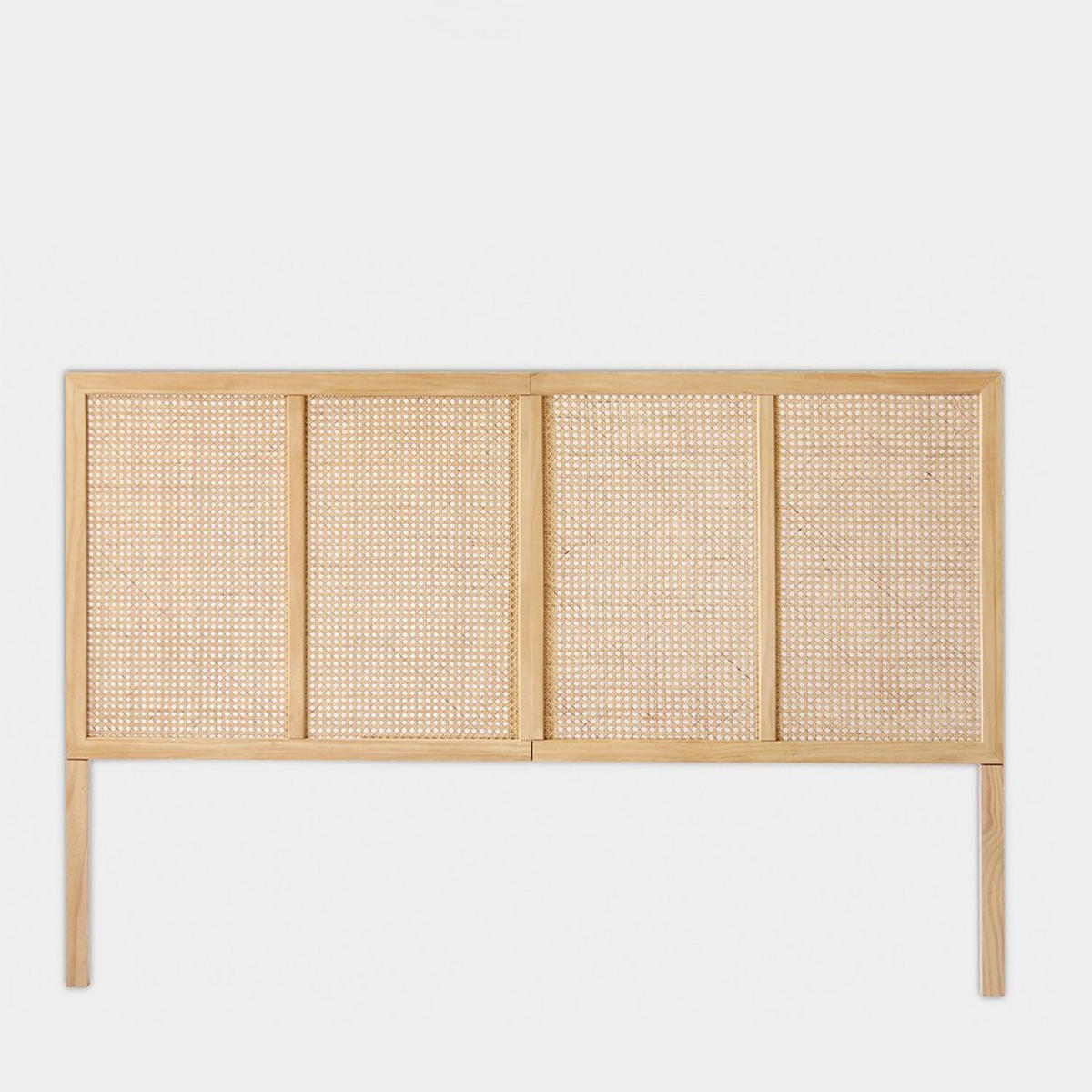 KOPFTEIL DOPPELTES Katri Natürlich 164 cm x 108 cm - Naturfarben, Holz (164/3cm) - Klast Home