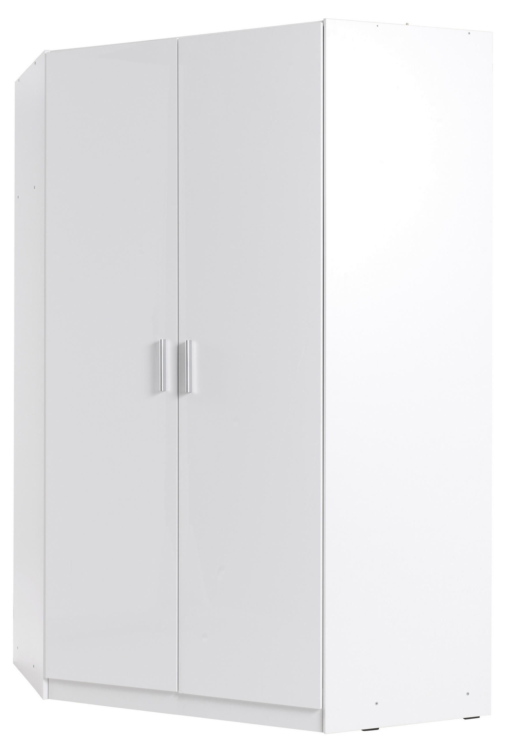 DREHTÜRENSCHRANK LUGERN 117/197/117cm 2-türig Weiß - Weiß, Holzwerkstoff (117/197/117cm) - MASSENO