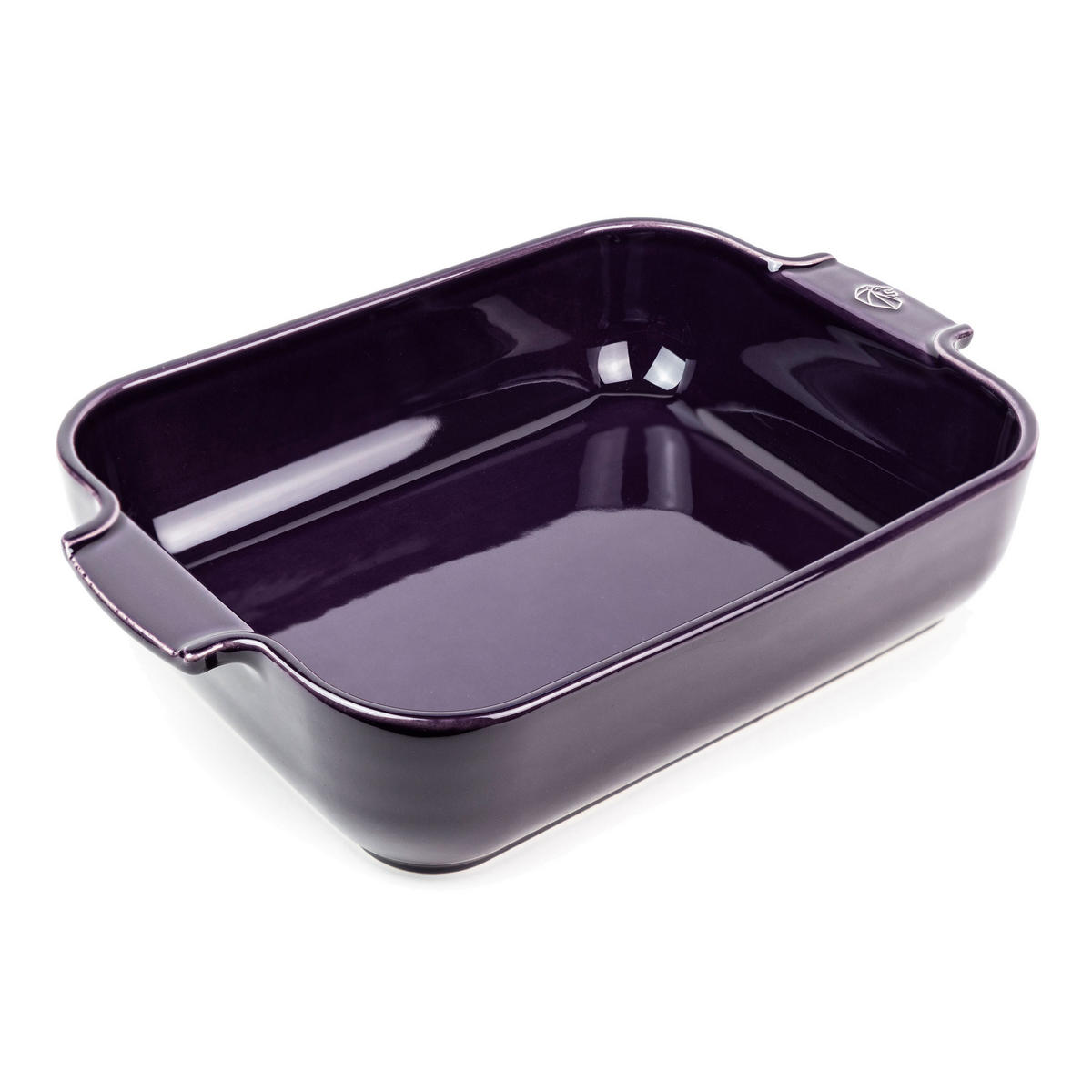AUFLAUFFORM Keramik Appolia 32cm Rechteckig Aubergine Spülmaschinenfest - Lila, Keramik (21.7/32/7.2cm) - PEUGEOT