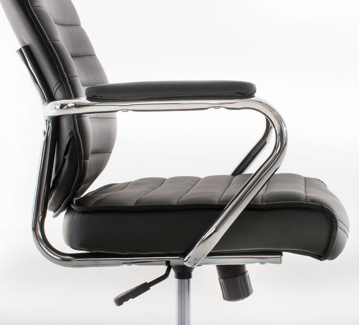 BÜROSTUHL Rocket V2, Schwarz - Schwarz, Textil/Metall (59/128/57cm) - TPFLiving
