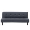 3-SITZER-SCHLAFSOFA Polyester Grau Visby - Dunkelgrau, Textil (180/80/92cm) - Beliani