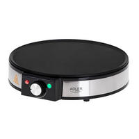 CREPES MAKER AD3058 Edelstahl 1600W XXL - Schwarz, Kunststoff (30/8/30cm) - Adler