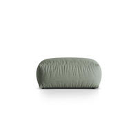 POUF Martina aus strukturiertem Stoff moosgrün - Salbeigrün, Textil (65/44/95cm) - Micadoni