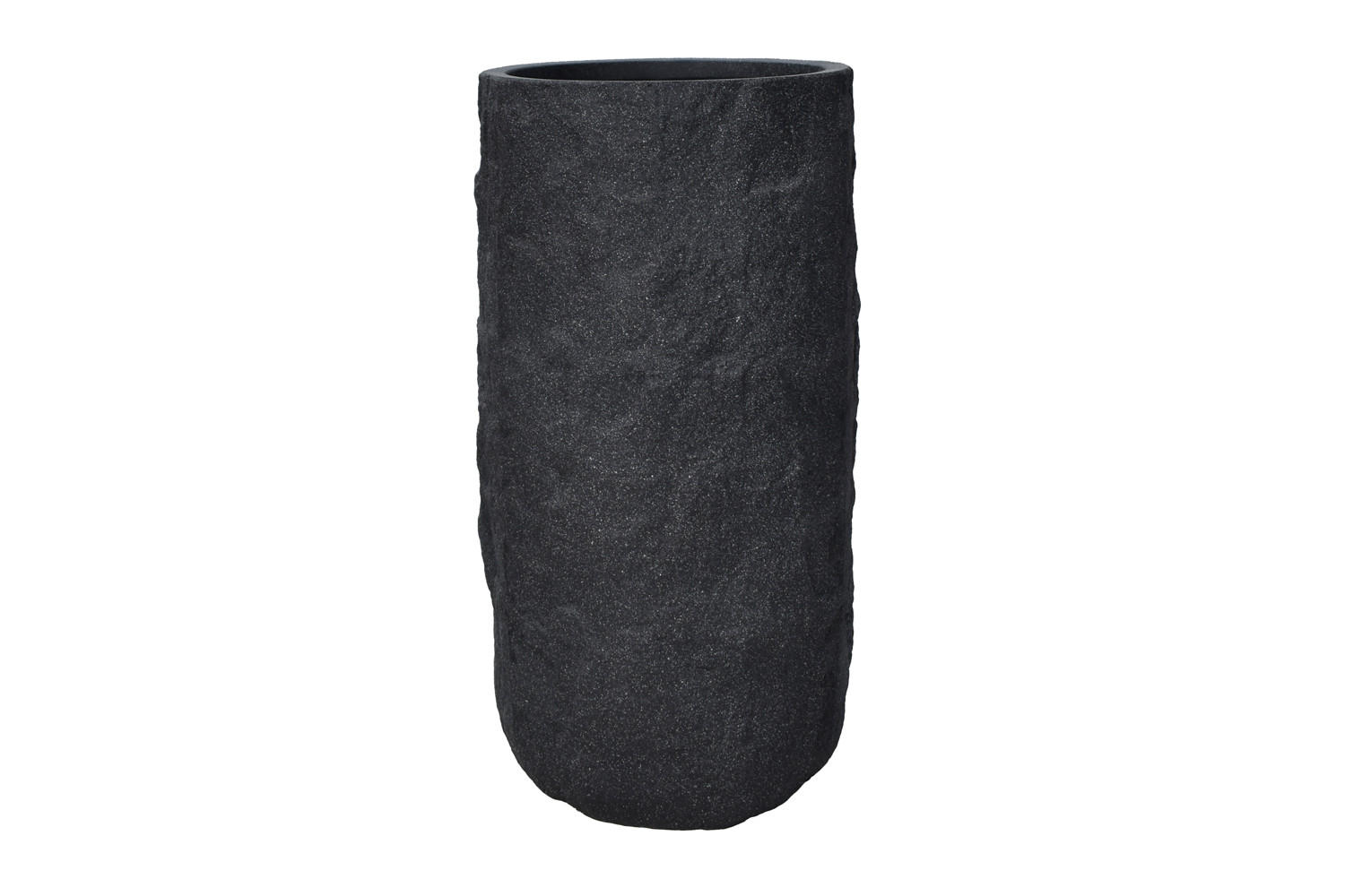 PFLANZKASTEN The Rock 36x72 cm, Steinoptik Anthrazit, Fiberstone - Anthrazit, Kunststoff (36/72/36cm) - dasmöbelwerk