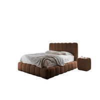 POLSTERBETT Carson In Catch Me Set.4 - Braun, Holzwerkstoff/Textil (180/200cm) - Fun Möbel