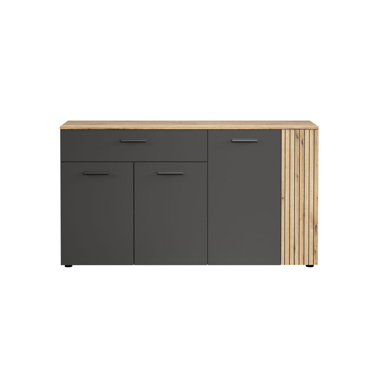 SIDEBOARD Esteban Anthrazit - Anthrazit, Holzwerkstoff (150/83/42cm) - Trendteam
