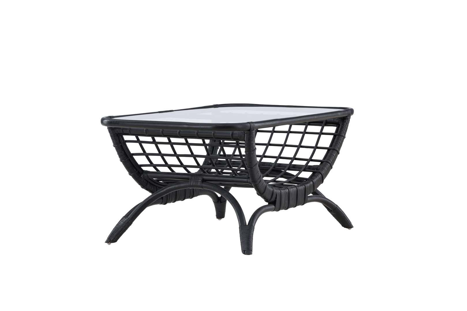 GARTENTISCH schwarz - Schwarz, Holzwerkstoff (96/60/47cm) - ebuy24