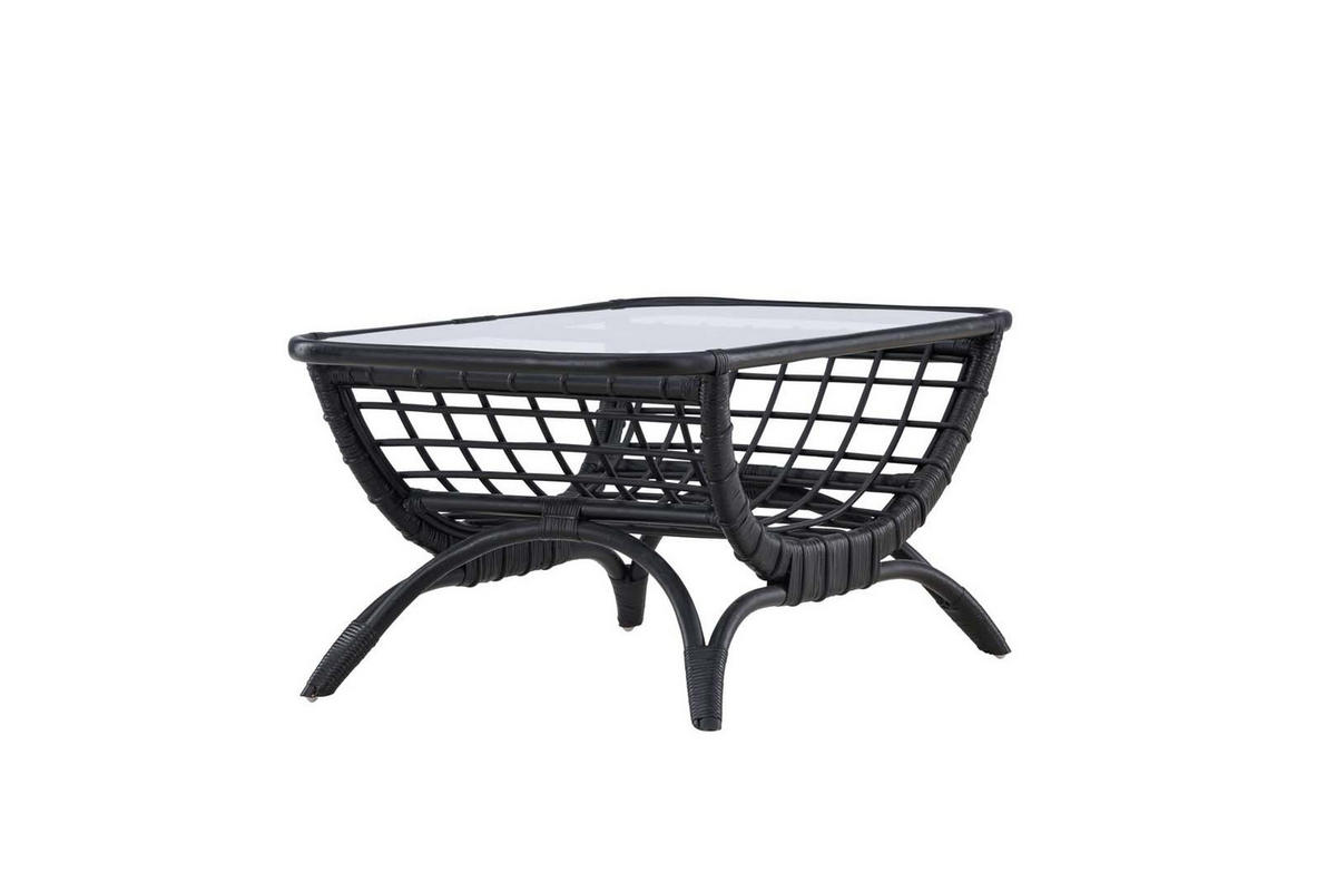 GARTENTISCH schwarz - Schwarz, Holzwerkstoff (96/60/47cm) - ebuy24