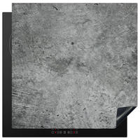 HERDABDECKPLATTE Beton - Schiefer - Grau -Betonstruktur Induktionsmatte 78x78 cm - Grau, Kunststoff (78/78/0.2cm) - MuchoWow