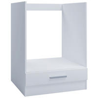 UNTERSCHRANK 60 cm – Backofenschrank für Einbauherd, Weiß - Weiß, Holzwerkstoff (60/83/55.5cm) - Kontor-Hermsen