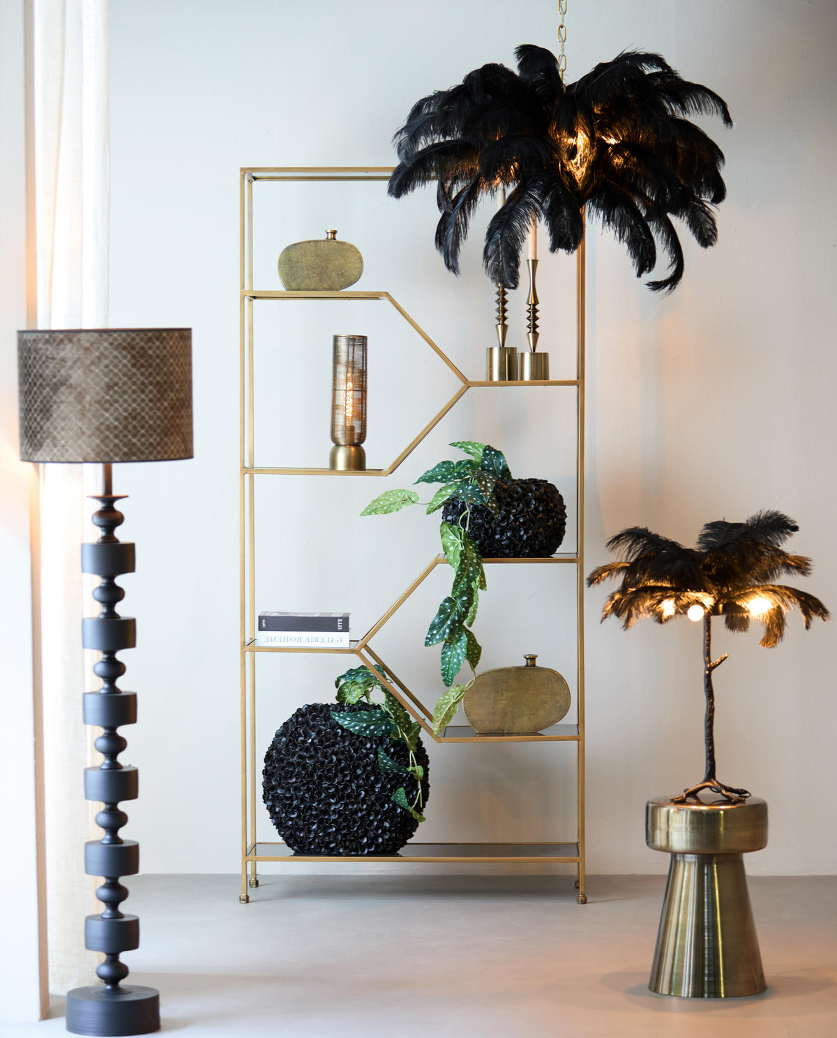 TISCHLAMPE Lezuza Bronze Ø11/39,5 cm - Bronzefarben, Metall (11/11/39.5cm) - Light & Living