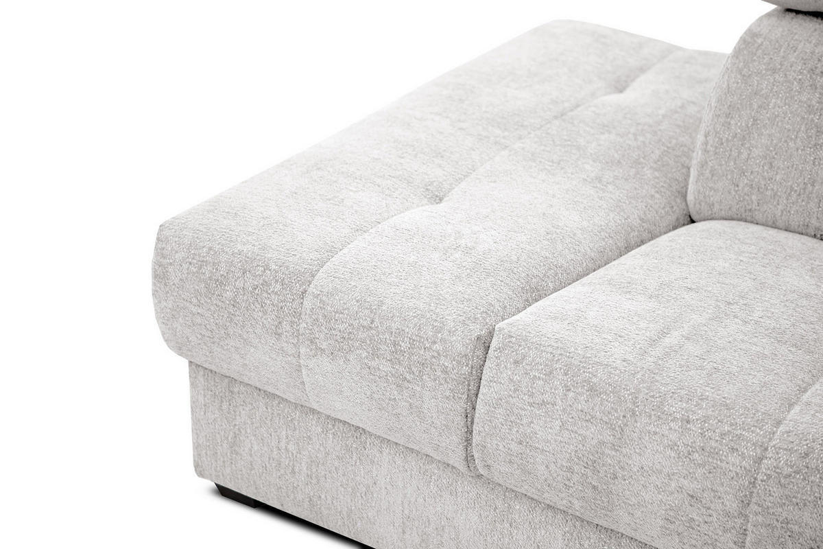ECKSOFA CALVERA 5-Sitzer, weiß - Weiß, Holzwerkstoff/Textil (239/298cm) - Courtois Laville