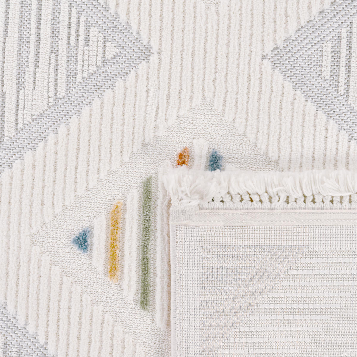 KURZFLORTEPPICH 160/160 cm Brisbane 597 - Multicolor, Textil (160/160cm) - Paco Home